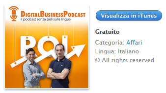 Digital Business Podcast è su iTunes